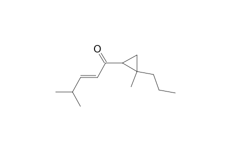 1-n-propyl-1-methyl-2-(4-methyl-1-oxo-2-pentenyl)cyclopropane