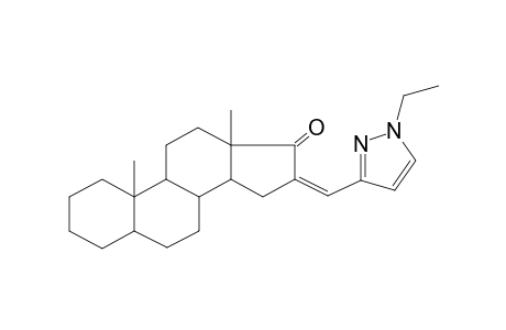(16Z)-16-[(1-ethyl-3-pyrazolyl)methylidene]-10,13-dimethyl-2,3,4,5,6,7,8,9,11,12,14,15-dodecahydro-1H-cyclopenta[a]phenanthren-17-one