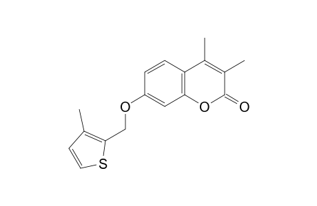 2H-1-Benzopyran-2-one, 3,4-dimethyl-7-[(3-methyl-2-thienyl)methoxy]-