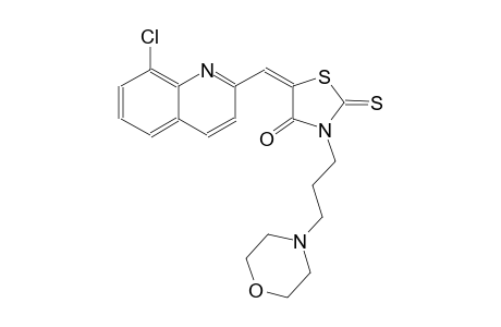 4-thiazolidinone, 5-[(8-chloro-2-quinolinyl)methylene]-3-[3-(4-morpholinyl)propyl]-2-thioxo-, (5E)-