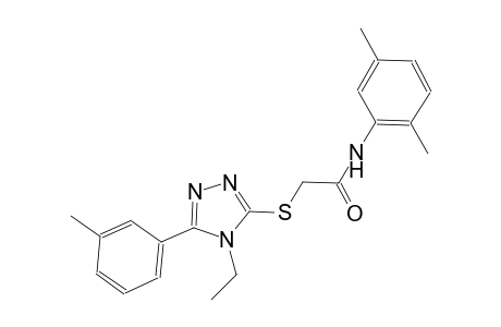 N-(2,5-dimethylphenyl)-2-{[4-ethyl-5-(3-methylphenyl)-4H-1,2,4-triazol-3-yl]sulfanyl}acetamide