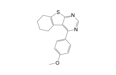 4-(4-Methoxyphenyl)-5,6,7,8-tetrahydrobenzothieno[2,3-d]pyrimidine