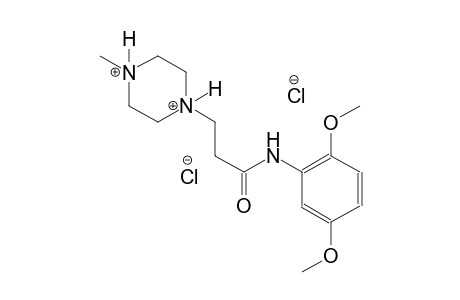 piperazinediium, 1-[3-[(2,5-dimethoxyphenyl)amino]-3-oxopropyl]-4-methyl-, dichloride