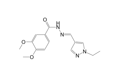 N'-[(E)-(1-ethyl-1H-pyrazol-4-yl)methylidene]-3,4-dimethoxybenzohydrazide