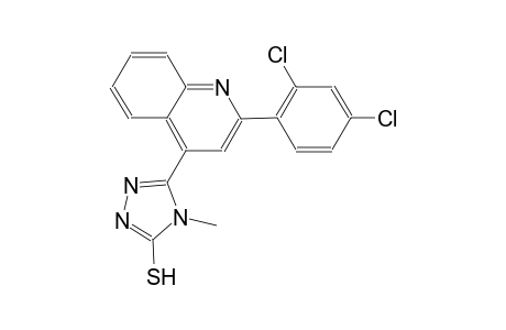 5-[2-(2,4-dichlorophenyl)-4-quinolinyl]-4-methyl-4H-1,2,4-triazole-3-thiol