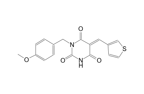 (5E)-1-(4-methoxybenzyl)-5-(3-thienylmethylene)-2,4,6(1H,3H,5H)-pyrimidinetrione