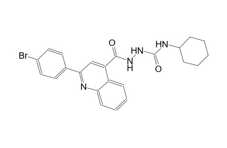 2-{[2-(4-bromophenyl)-4-quinolinyl]carbonyl}-N-cyclohexylhydrazinecarboxamide