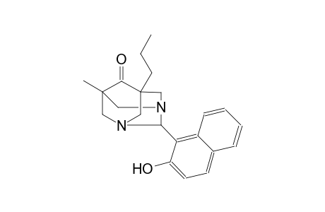 2-(2-hydroxy-1-naphthyl)-5-methyl-7-propyl-1,3-diazatricyclo[3.3.1.1~3,7~]decan-6-one