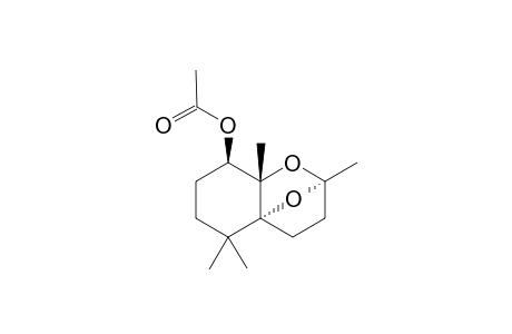 (SYN)-2,2,6,8-TETRAMETHYL-7,11-DIOXOATRICYCLO-[6.2.2.0(1,6)]-UNDEC-5-YL-ACETATE