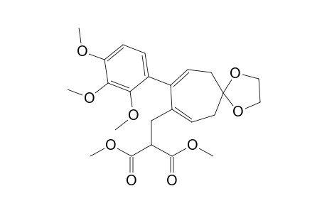Dimethyl [[5-(Ethylenedioxy)-2-(2',3',4'-Trimethoxyphenyl)-2,7-cycloheptadien-1-yl]methyl]propanedioate