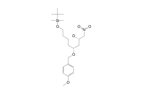(-)-(2R,4R)-8-(TERT.-BUTYLDIMETHYLSILOXY)-4-(PARA-METHOXYBENZYLOXY)-1-NITROOCTAN-2-OL;MINOR-ISOMER