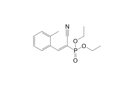 E-Diethyl 1-cyano-2-(2-methylphenyl)vinylphosphonate