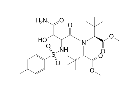 N,N-Bis[(S)-1-methoxycarbonyl-2,2-dimethylpropyl]-(2S/R,3S/R)-3-hydroxy-2-(tosylamino)succinic diamide isomer
