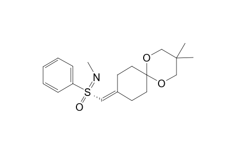 3,3-Dimethyl-9-((S)-N-methyl-S-phenylsulfonimidoylmethylene)-1,5-dioxaspiro[5.5]-undecane