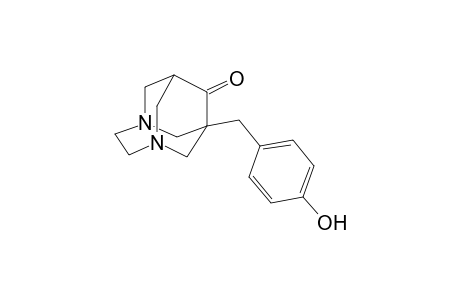 1-(4-Hydroxyphenylmethyl)-3,6-diazahomoadamantan-9-one