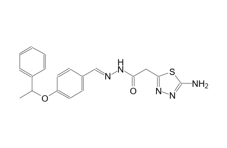 2-(5-amino-1,3,4-thiadiazol-2-yl)-N'-{(E)-[4-(1-phenylethoxy)phenyl]methylidene}acetohydrazide