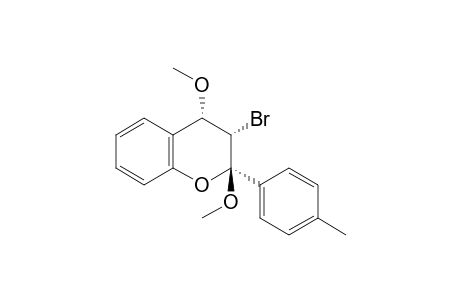 3-Bromo-2,4-bis(methoxy)-2-(4'-methylphenyl)chromane