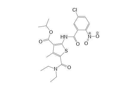 isopropyl 2-[(5-chloro-2-nitrobenzoyl)amino]-5-[(diethylamino)carbonyl]-4-methyl-3-thiophenecarboxylate