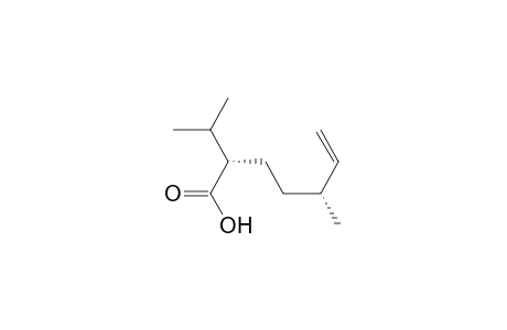 (2S,5R)-2-Isopropyl-5-methylhept-6-enoic Acid