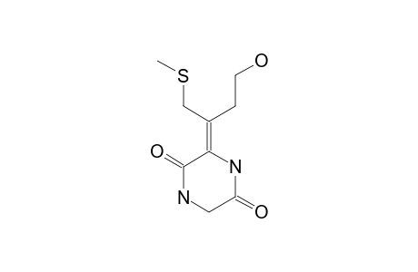 3-(3-Hydroxy-1-((methylthio)methyl)propylidene)-2,5-piperazinedione