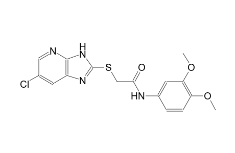 2-[(6-chloro-3H-imidazo[4,5-b]pyridin-2-yl)sulfanyl]-N-(3,4-dimethoxyphenyl)acetamide