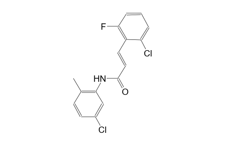(2E)-3-(2-chloro-6-fluorophenyl)-N-(5-chloro-2-methylphenyl)-2-propenamide