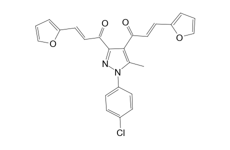 1,1'-(1-(4-Chlorophenyl)-5-methyl-1H-pyrazole-3,4-diyl)-bis(3-(furan-2-yl)prop-2-en-1-one)