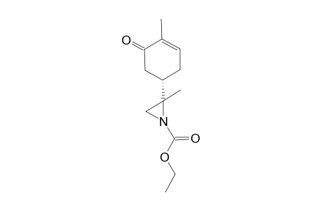 2-Methyl-2-((S)-4-methyl-5-oxo-cyclohex-3-enyl)-aziridine-1-carboxylic acid ethyl ester