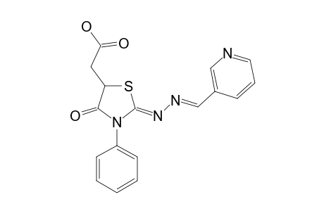 [2-(3-PYRIDYL-METHYLEN-HYDRAZONE)-3-PHENYL-4-OXO-1,3-THIAZOLIDIN-5-YL]-ACETIC-ACID