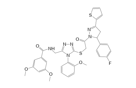benzamide, N-[[5-[[2-[5-(4-fluorophenyl)-4,5-dihydro-3-(2-thienyl)-1H-pyrazol-1-yl]-2-oxoethyl]thio]-4-(2-methoxyphenyl)-4H-1,2,4-triazol-3-yl]methyl]-3,5-dimethoxy-