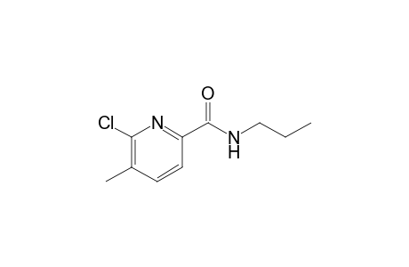 6-Chloranyl-5-methyl-N-propyl-pyridine-2-carboxamide