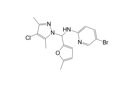 2-pyridinamine, 5-bromo-N-[(4-chloro-3,5-dimethyl-1H-pyrazol-1-yl)(5-methyl-2-furanyl)methyl]-