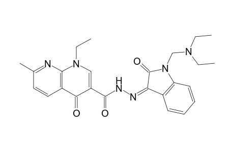 N'-(1-((Diethylamino)methyl)-2-oxoindolin-3-ylidene)-1-ethyl-1,4-dihydro-7-methyl-4-oxo-1,8-naphthyridine-3-carbohydrazide