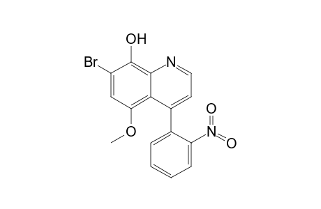 7-Bromo-8-hydroxy-5-methoxy-4-(2-nitrophenyl)quinoline