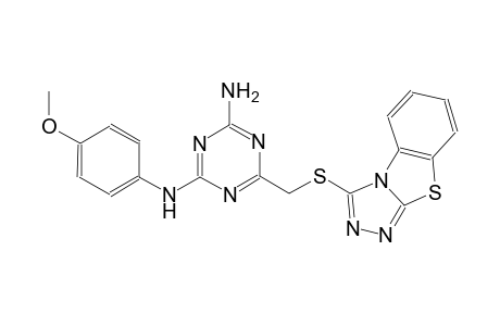 1,3,5-triazine-2,4-diamine, N~2~-(4-methoxyphenyl)-6-[([1,2,4]triazolo[3,4-b]benzothiazol-3-ylthio)methyl]-