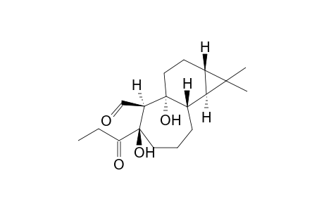 (6aR)-5,6a-Dihydroxy-1,1-dimethyl-5-(1-oxopropyl)-5H-cyclopropa[3,4]cyclohexa[1,2-a]cyclohepane-6-carbaldehyde