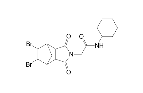 N-cyclohexyl-2-(5,6-dibromo-1,3-dioxohexahydro-1H-4,7-methanoisoindol-2(3H)-yl)acetamide