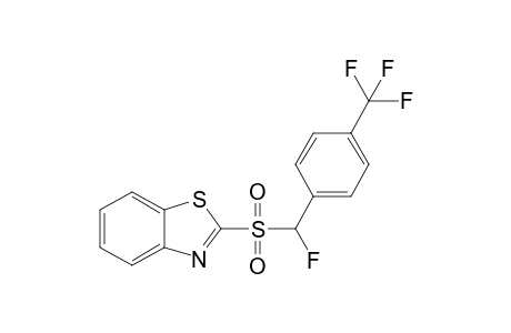 2-{Fluoro-[4-(trifluoromethyl)phenyl]methylsulfonyl}benzo[d]thiazole