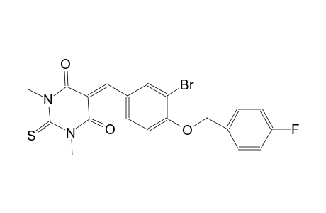 5-{3-bromo-4-[(4-fluorobenzyl)oxy]benzylidene}-1,3-dimethyl-2-thioxodihydro-4,6(1H,5H)-pyrimidinedione