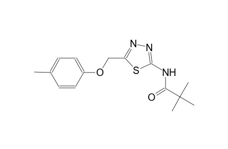 2,2-dimethyl-N-{5-[(4-methylphenoxy)methyl]-1,3,4-thiadiazol-2-yl}propanamide