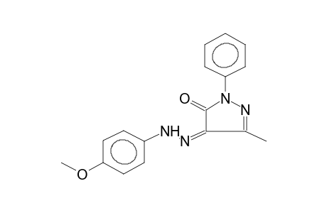 1-Phenyl-3-methyl-4-(4-methoxyphenylhydrazono)-5-pyrazolone