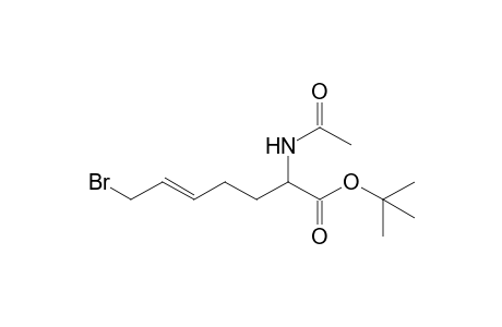 (+-)-(E)-t-Butyl 2-acetamido-7-bromohept-5-enoate