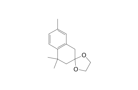 Spiro[1,3-dioxolane-2,2'(1'H)-naphthalene], 3',4'-dihydro-4',4',7'-trimethyl-