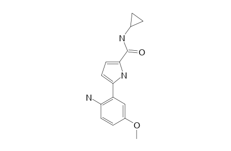 5-(5-METHOXY-2-AMINOPHENYL)-1H-PYRROLE-2-N-CYCLOPROPYL-CARBOXAMIDE