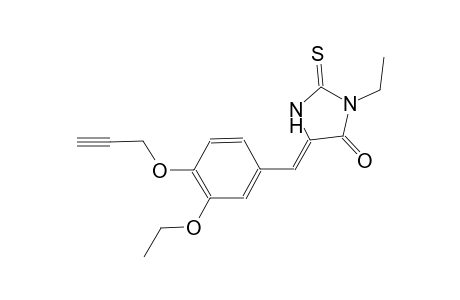 (5Z)-5-[3-ethoxy-4-(2-propynyloxy)benzylidene]-3-ethyl-2-thioxo-4-imidazolidinone