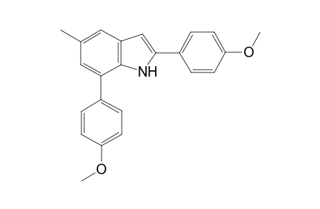 2,7-Bis(4-methoxyphenyl)-5-methyl-1H-indole