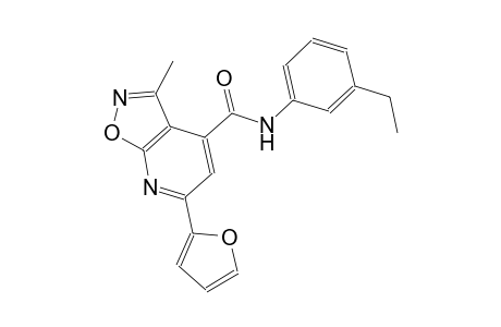 isoxazolo[5,4-b]pyridine-4-carboxamide, N-(3-ethylphenyl)-6-(2-furanyl)-3-methyl-