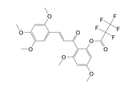 2'-Pentafluoropropionyloxy-2,4,4',5,6'-pentamethoxychalcone