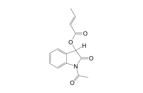 1-Acetyl-3-(2-butenoyloxy)-1,3-dihydro-2H-indol-2-one