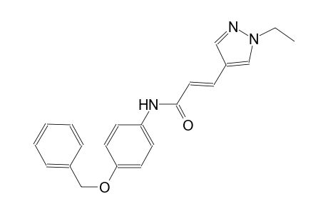 (2E)-N-[4-(benzyloxy)phenyl]-3-(1-ethyl-1H-pyrazol-4-yl)-2-propenamide